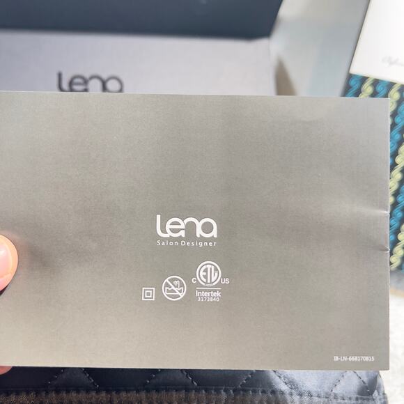 Lena Salon Designer Pro Flat Iron LN-66B New Gift Box Travel Bag Glittery Black - Picture 15 of 16